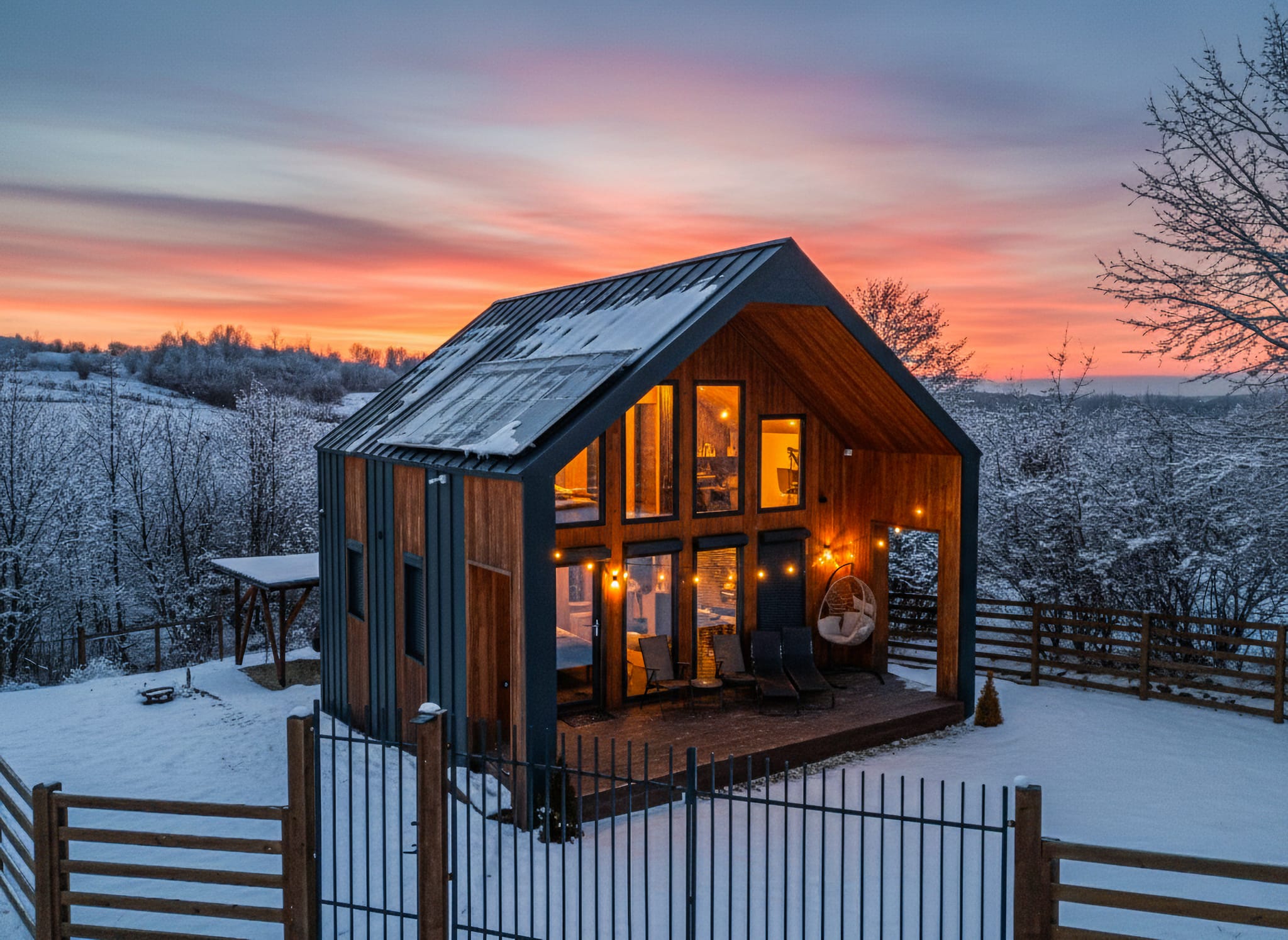 Timbernest and Alpinest cabanas in Bran